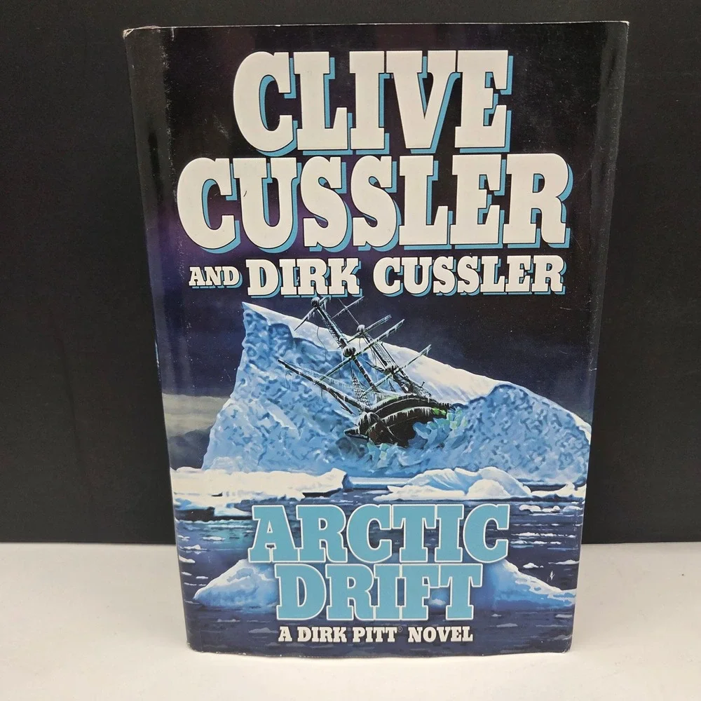 Clive Cussler Dirk Pitt Novels Lot 2 Valhalla Rising Arctic Drift Hardcover Book